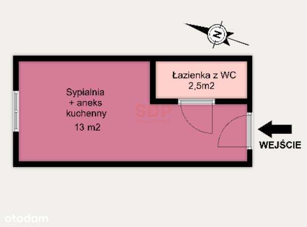 Urocza mikrokawalerka w okolicy Manufaktury - Pełny obrazek: 5/5