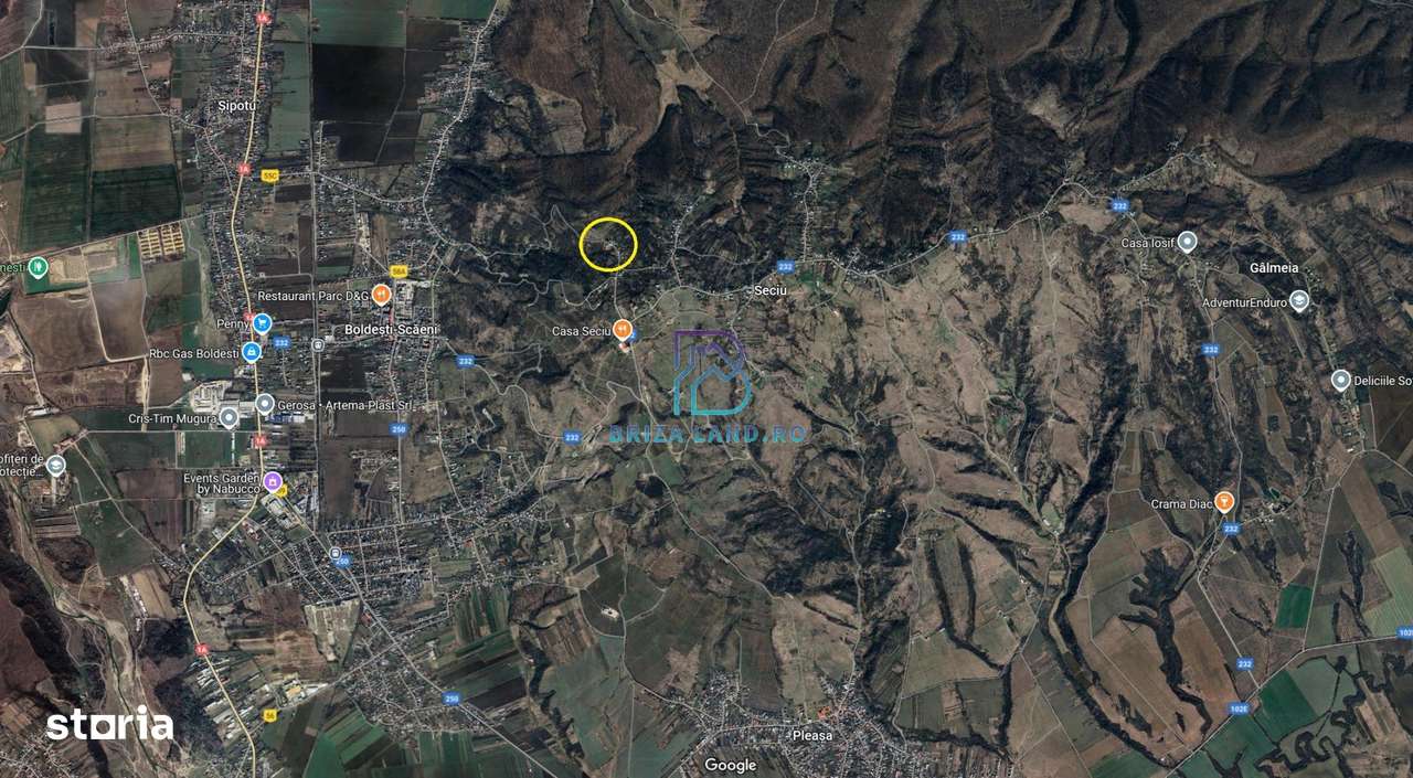 Prahova, orasul Boldesti-Scaeni, satul Seciu, teren 3007mp, d=36m - Imagine principală: 3/8