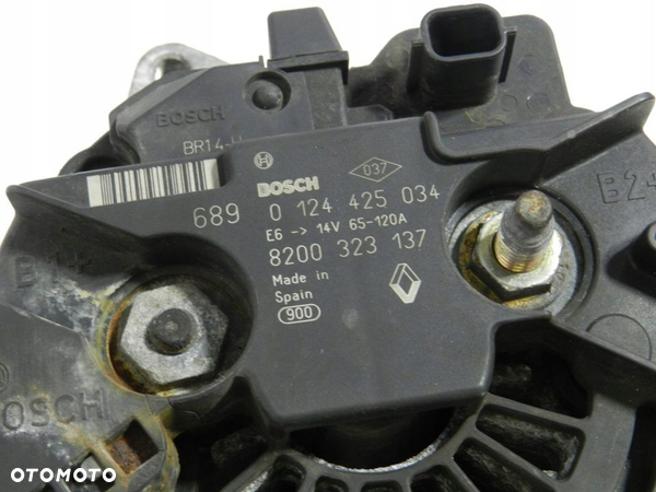 ALTERNATOR BOSCH 120A RENAULT CLIO III MODUS 1.4 1.6 16V 8200323137 - 6