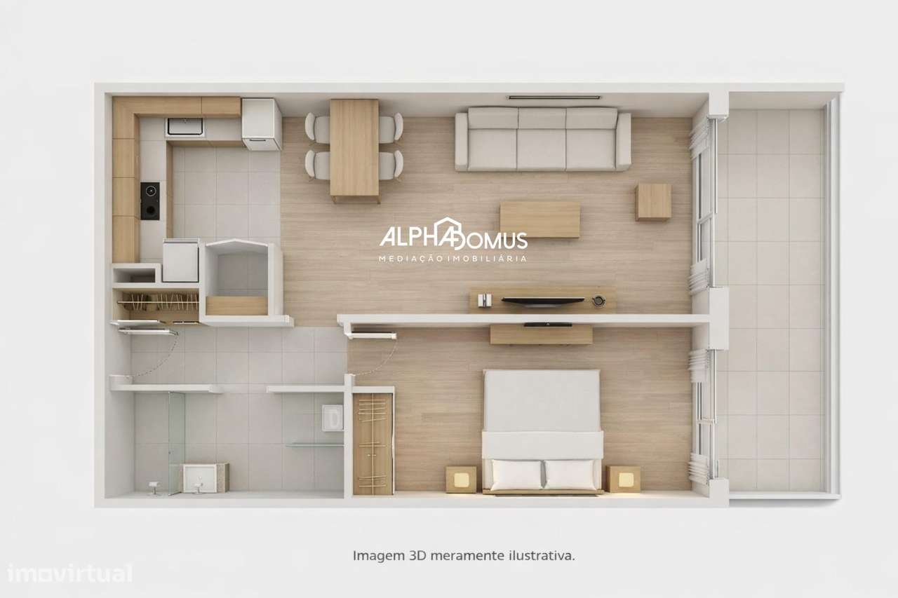 Apartamento T2 em construção em condomínio privado em Leiria-37