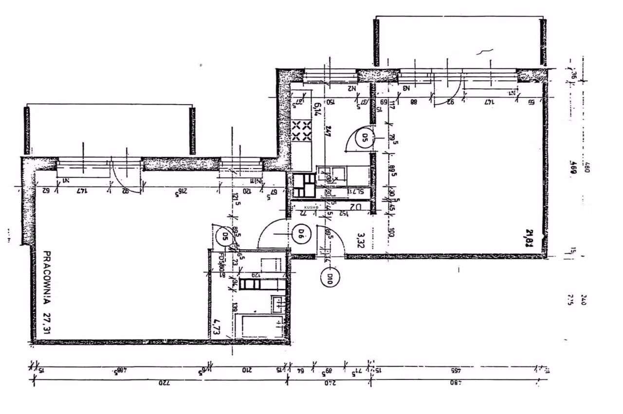 Mieszkanie do remontu z 2 balkonami – możliwość 3 - Pełny obrazek: 2/4