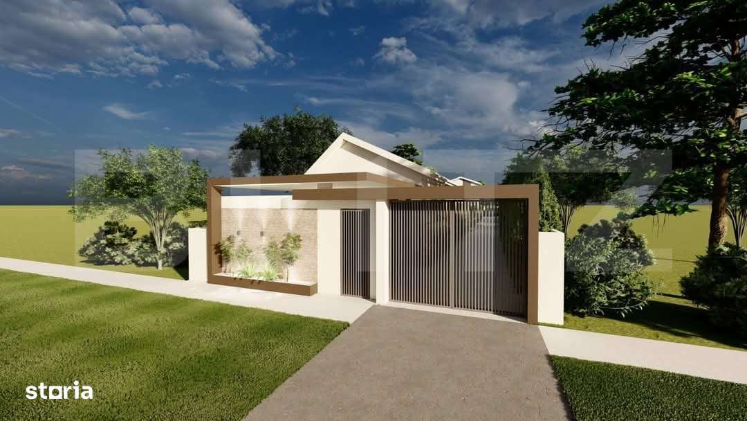 Casa moderna, 4 camere, teren 450 mp, Sacalaz - Imagine principală: 4/11