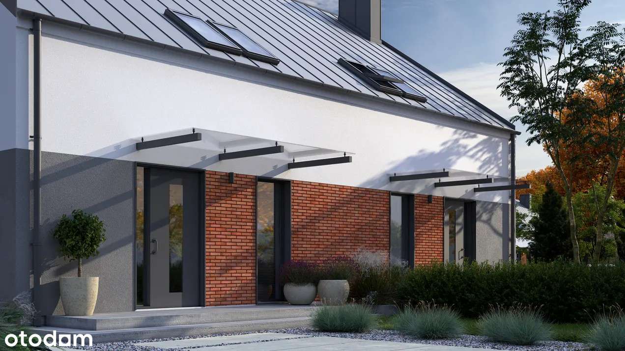 Nowoczesny DOM w zabudowie Bliźniaczej - Pełny obrazek: 2/10