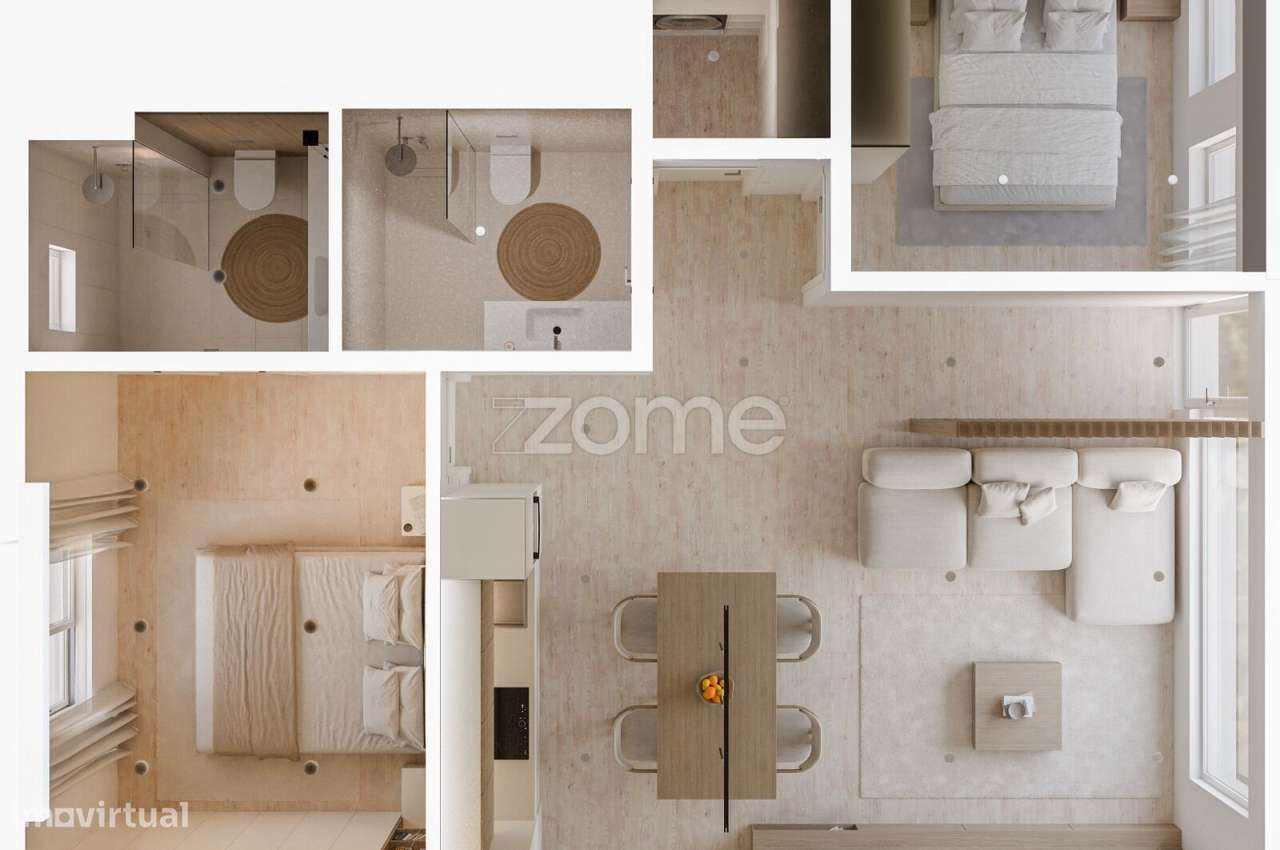 Apartamento T2 Novo junto a futura estação do metro de Lagoa, Gondo...-14