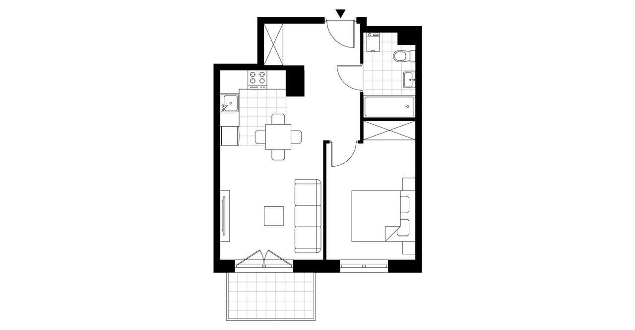 ul. Glogera | mieszkanie 2-pok. | G_23 - Pełny obrazek: 4/9