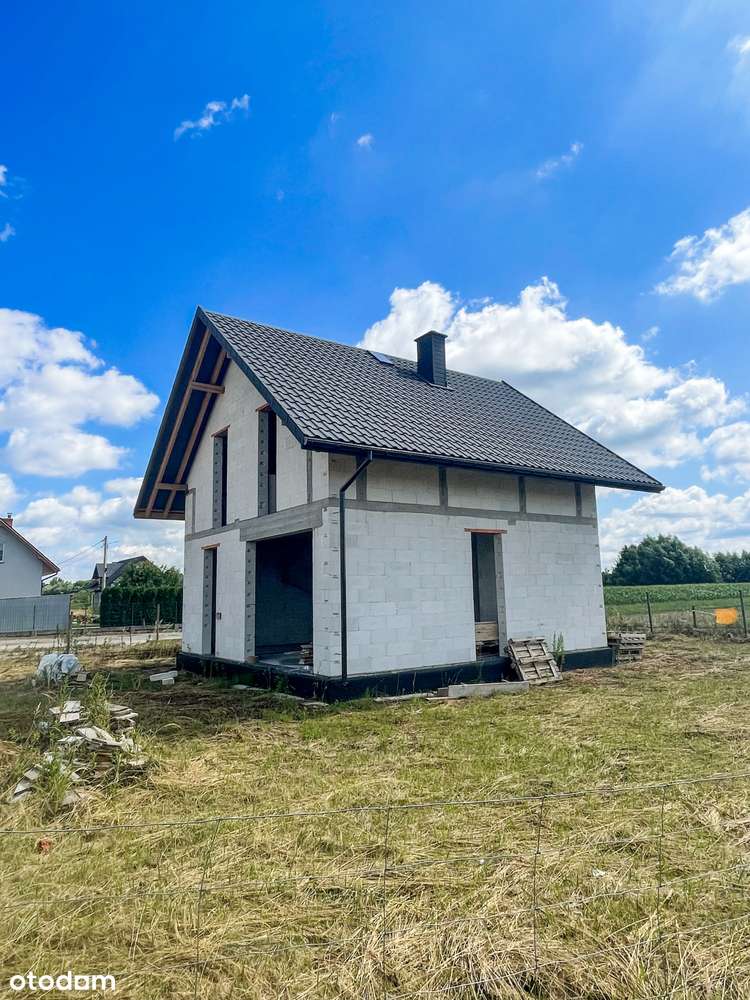 Dom w budowie | stan surowy | 80 m² | Działka 7 ar | Sobów-Tarnobrzeg