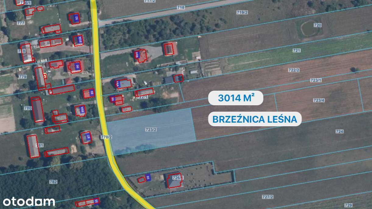 Działka pod dom blisko Lubartowa – Media, asfalt, cisza