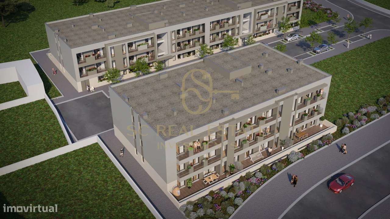 T2+1 Novo, com terraço, dois Lugares de Garagem - Maia-12