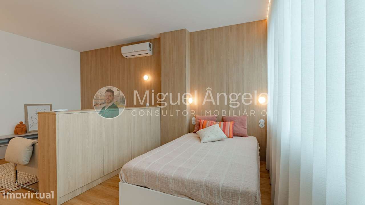 T0 novo c/ lugar garagem e vista para o Jardim Campo 24 de Agosto-7