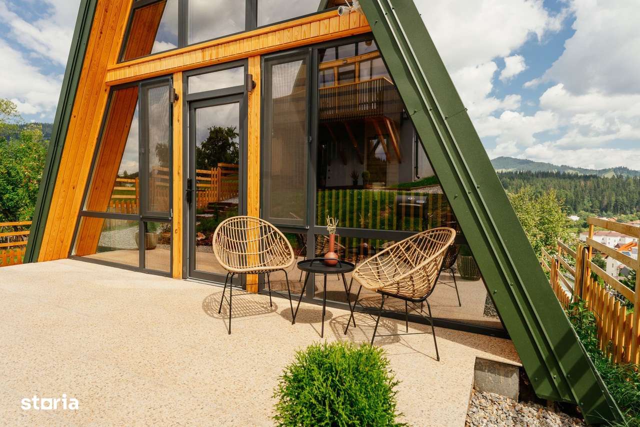 Afacere la cheie in Vatra Dornei, 2 cabane tip A Frame! - Imagine principală: 3/20