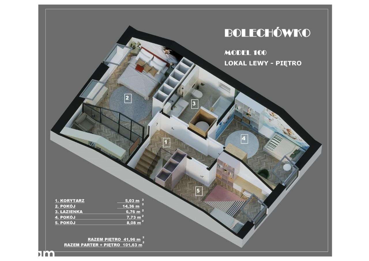 Dom, 101,60 m², Bolechówko-6