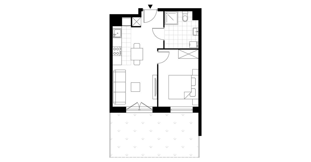 Jemiołuszki Park| mieszkanie 2-pok. | M03 - Pełny obrazek: 4/8