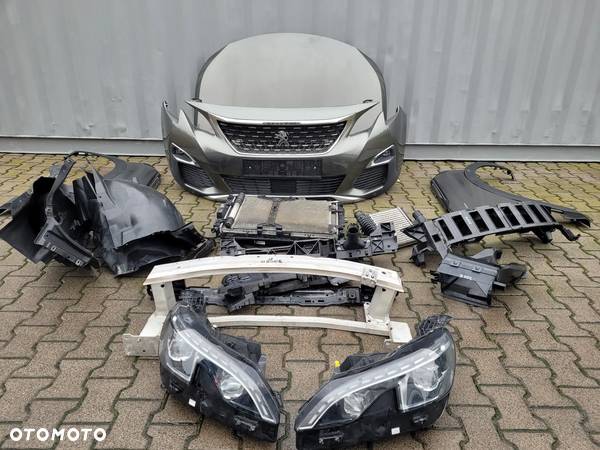 peugeot 3008 ii zderzak maska lampy kompletny przód EKLD - 1