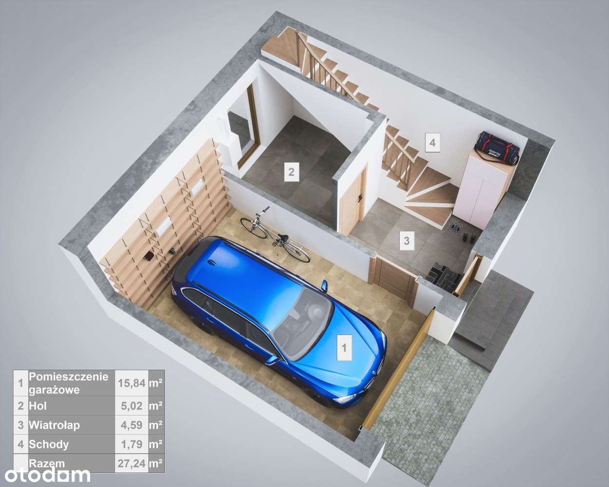Segment z garażem otulina puszczy słupeckiej ODDANIE koniec ROKU - Pełny obrazek: 5/11