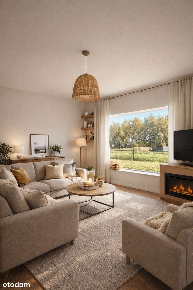 Nowoczesny dom w stanie surowym  z garażem w spokojnej okolicy-3