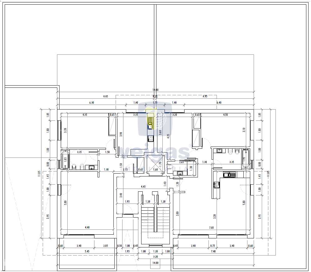 T2, lote 5, Rés do Chão - B - Grande imagem: 5/6