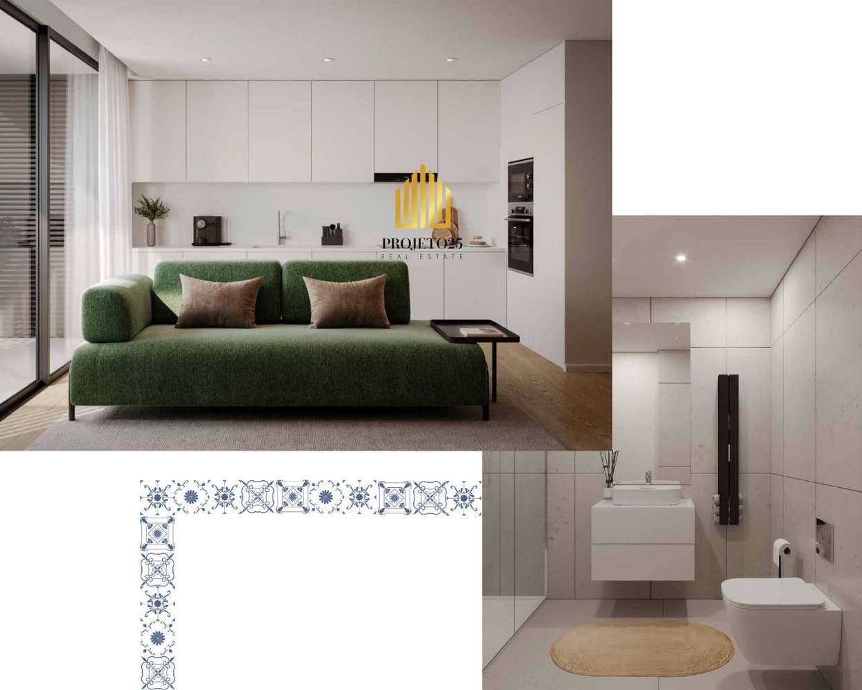 Apartamento T2 NOVO em Condº Reservado ao Jardim de Arca D'Água-Porto - Grande imagem: 3/12