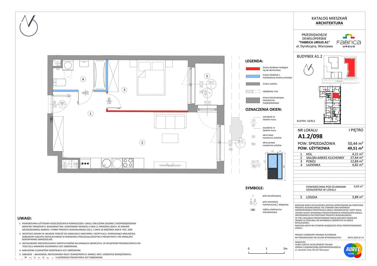 Fabrica Ursus | mieszkanie 2-pok. | A1.2/098 - Pełny obrazek: 2/7