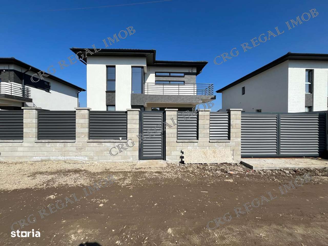 Casa noua P+1E+Pod, 5 camere, beci si teren 370 mp – Comuna Berceni - Imagine principală: 2/18