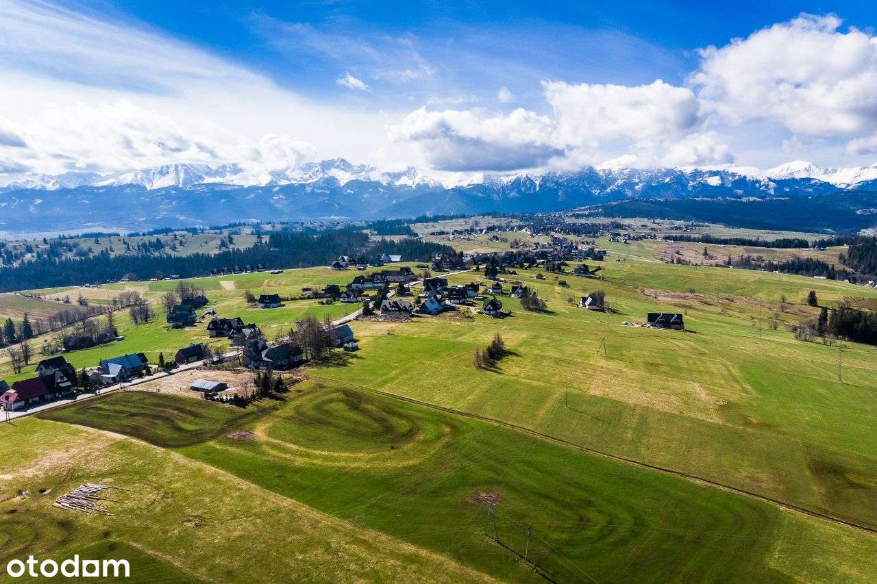 Działka inwestycyjna Podhale – 4 domy • Pozwolenie • Widok na Tatry - Pełny obrazek: 4/9