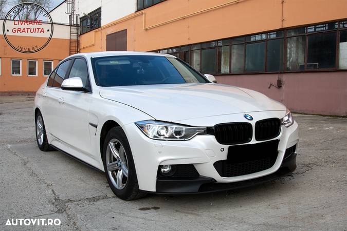 Bara Fata cu Proiectoare Ceata si Prelungire bara fata BMW Seria 3 F30 F31 Sedan T- livrare gratuita - 12