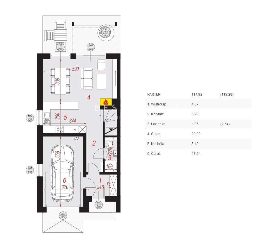 Gotowy bliźniak z garażem-16