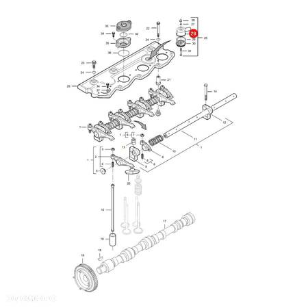 Odpowietrznik silnika Massey Ferguson V837070442 Oryginał - 4