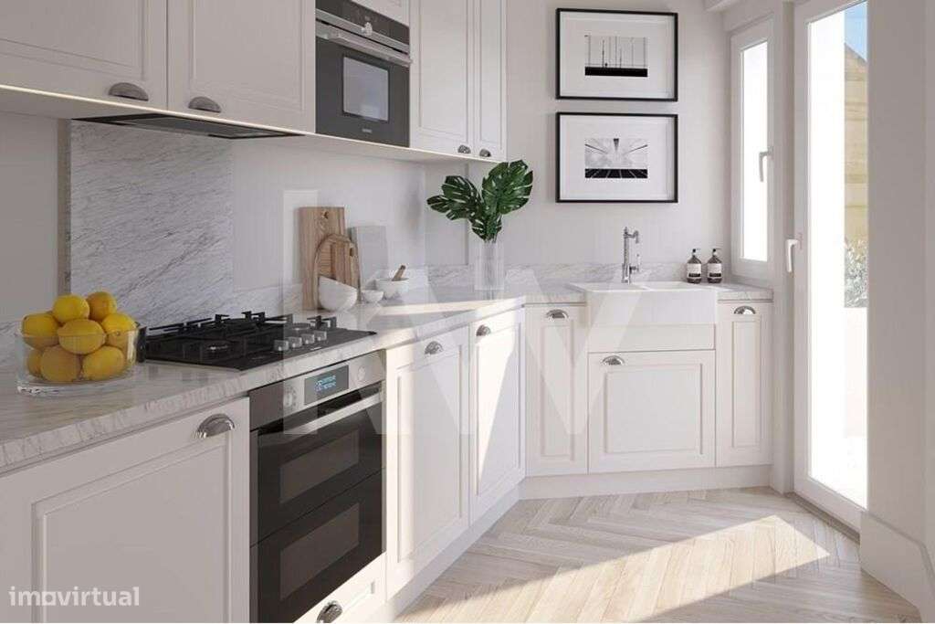 Apartamento T1 com um pátio no elegante empreendimento Vintage Lapa - Grande imagem: 2/8