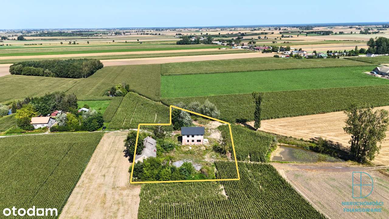 Dom w budowie na dużej działce 4761 m² – Jurków Drugi-10