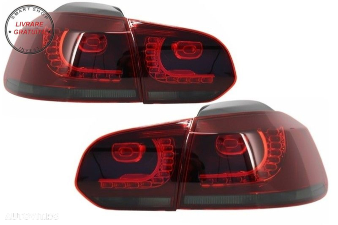 Faruri LED VW Golf 6 VI (2008-2013) Design Golf 7 3D U Design Semnal LED Dinamic c- livrare gratuita - 9