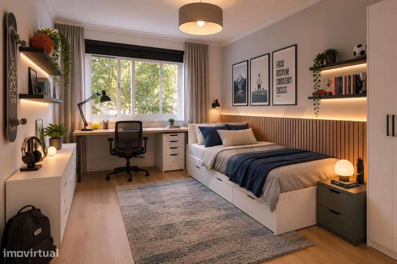 Apartamento T2 Totalmente Remodelado no centro de Monte Abraão – Confo-14