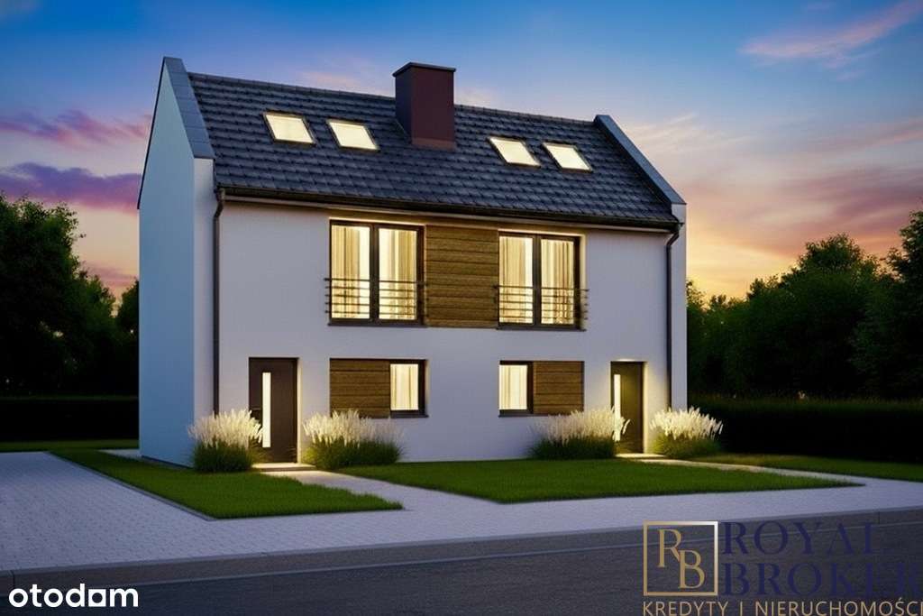Nowoczesny dom w zabudowie bliźniaczej |0% PCC-7