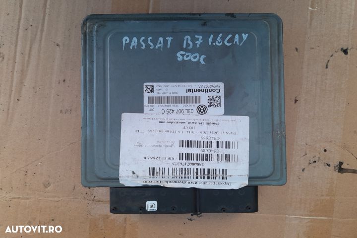 CALCULATOR MOTOR ECU 03L907425C MX1253 Volkswagen VW Passat B7  [din - 1