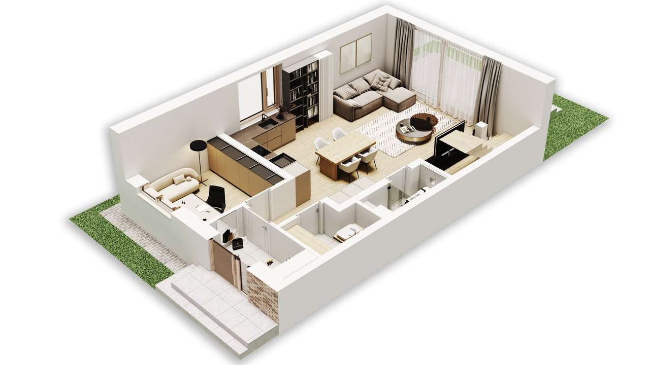 NOWY, FUNKCJONALNY DOM Z OGRODEM - OSTATNI DOSTĘPNY W CENIE 870 000 - Pełny obrazek: 5/18