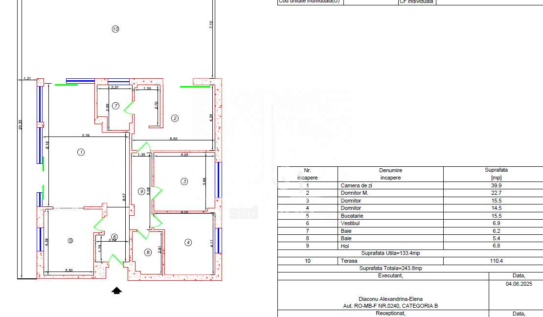 Penthouses 4 camere 2 bai si terasa 110 mp in complexul Green Garden. - Imagine principală: 5/17