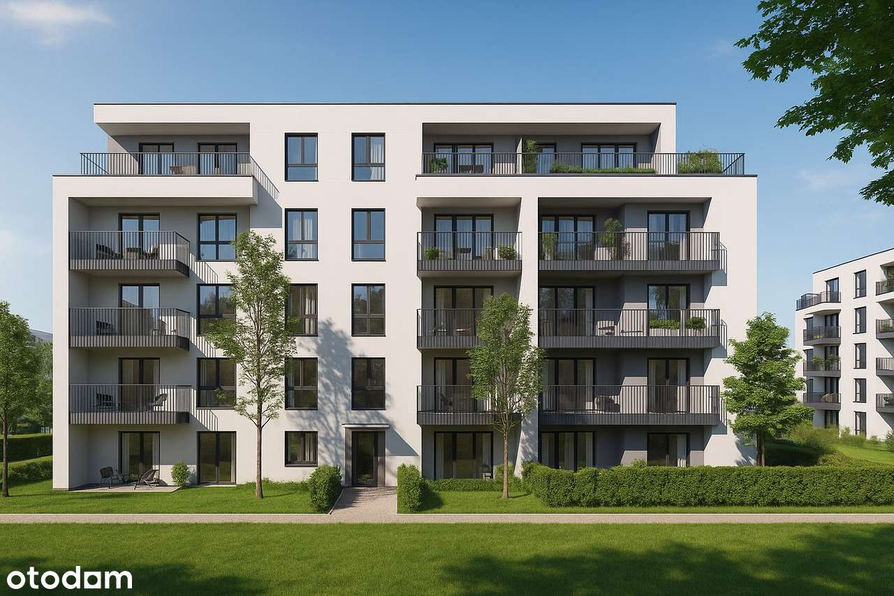 Komfortowe 2 pok. mieszkanie tarasem i ogródkiem! Świetna lokalizacja! - Pełny obrazek: 4/5