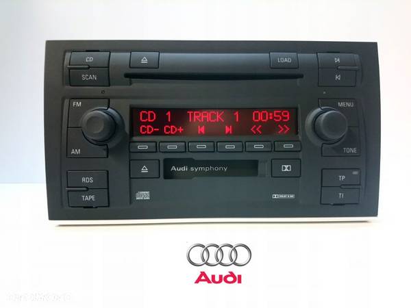 RADIO CD AUDI 6CD SYMPHONY II A4 S4 B6 B7 NOWE KOD - 2