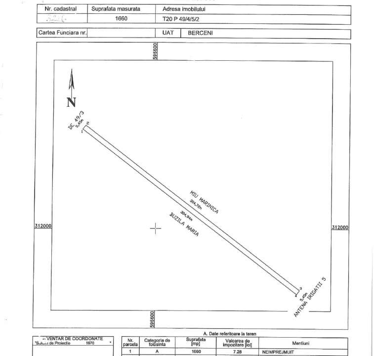 2 Terenuri 1660mp Extravilane In Rate Primaverii Com. Berceni | #EG37 - Imagine principală: 3/5