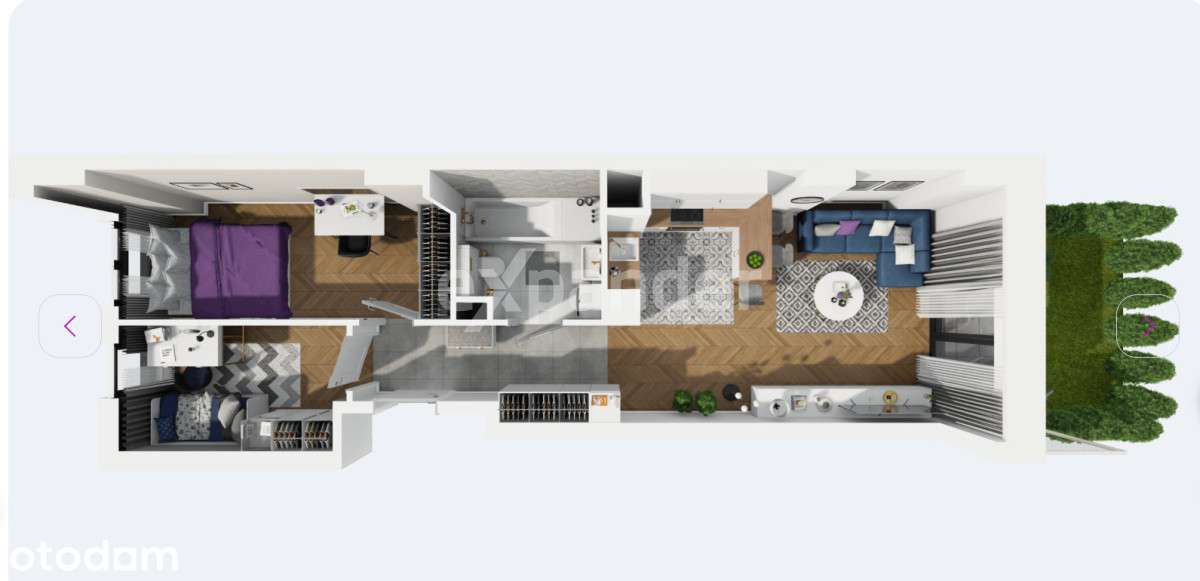 Mieszkanie 50m2/3 pokoje - Pełny obrazek: 4/9