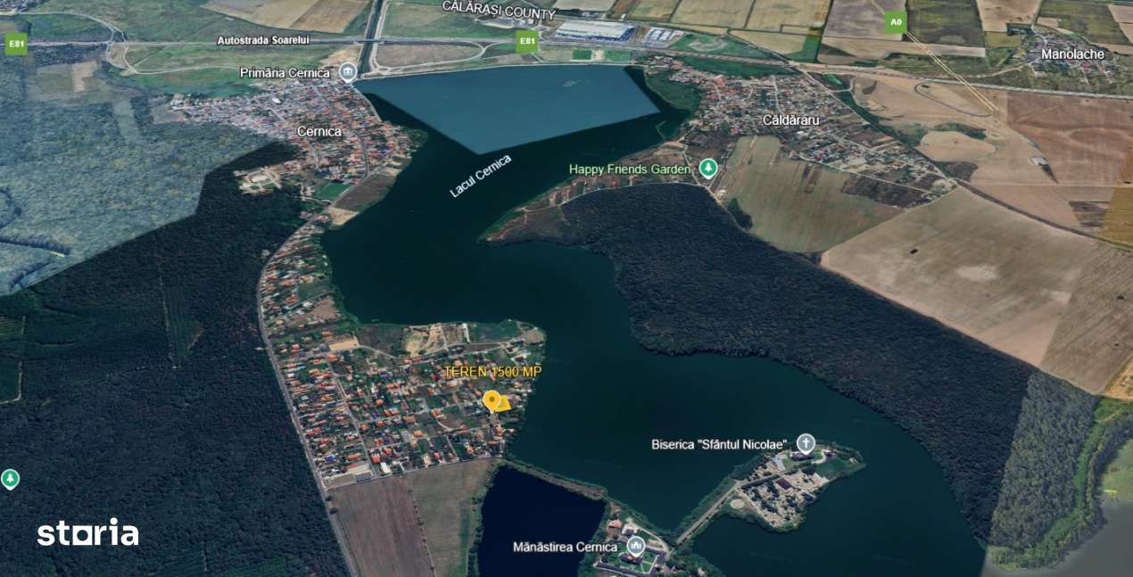 De Vanzare Teren Cernica Strada Luceafarului Zona Lac Padure 1500 MP F - Imagine principală: 3/5