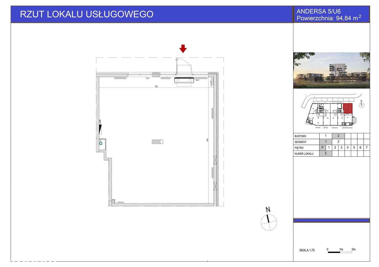 Lokal użytkowy, 94,84 m², Kielce-0