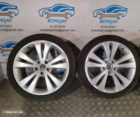 JANTES ORIGINAIS  VOLKSWAGEN EOS R18  FRENTE E TRÁS 8J  ET44 5X112  235/40 R18 GOLF PASSAT - 3