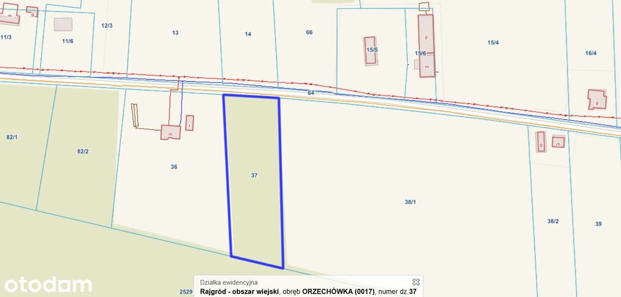 Działka z WZ, Orzechówka, gmina Rajgród - Pełny obrazek: 4/4