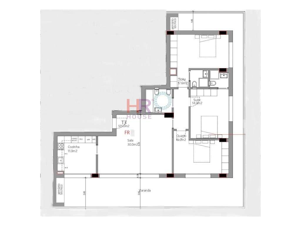 Vende-se T3 em inicio de construção Quinta da Portela - Grande imagem: 3/3