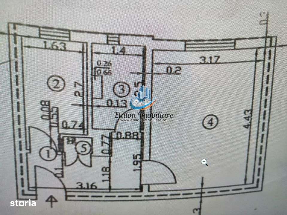 Garsoniera 27mp utili, etaj 3, fara balcon, Maratei Posta - Imagine principală: 4/4