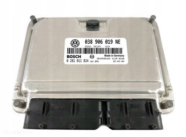 KOMPUTER ECU SEAT SKODA 038906019NE 0281011824 IMMO OFF - 1