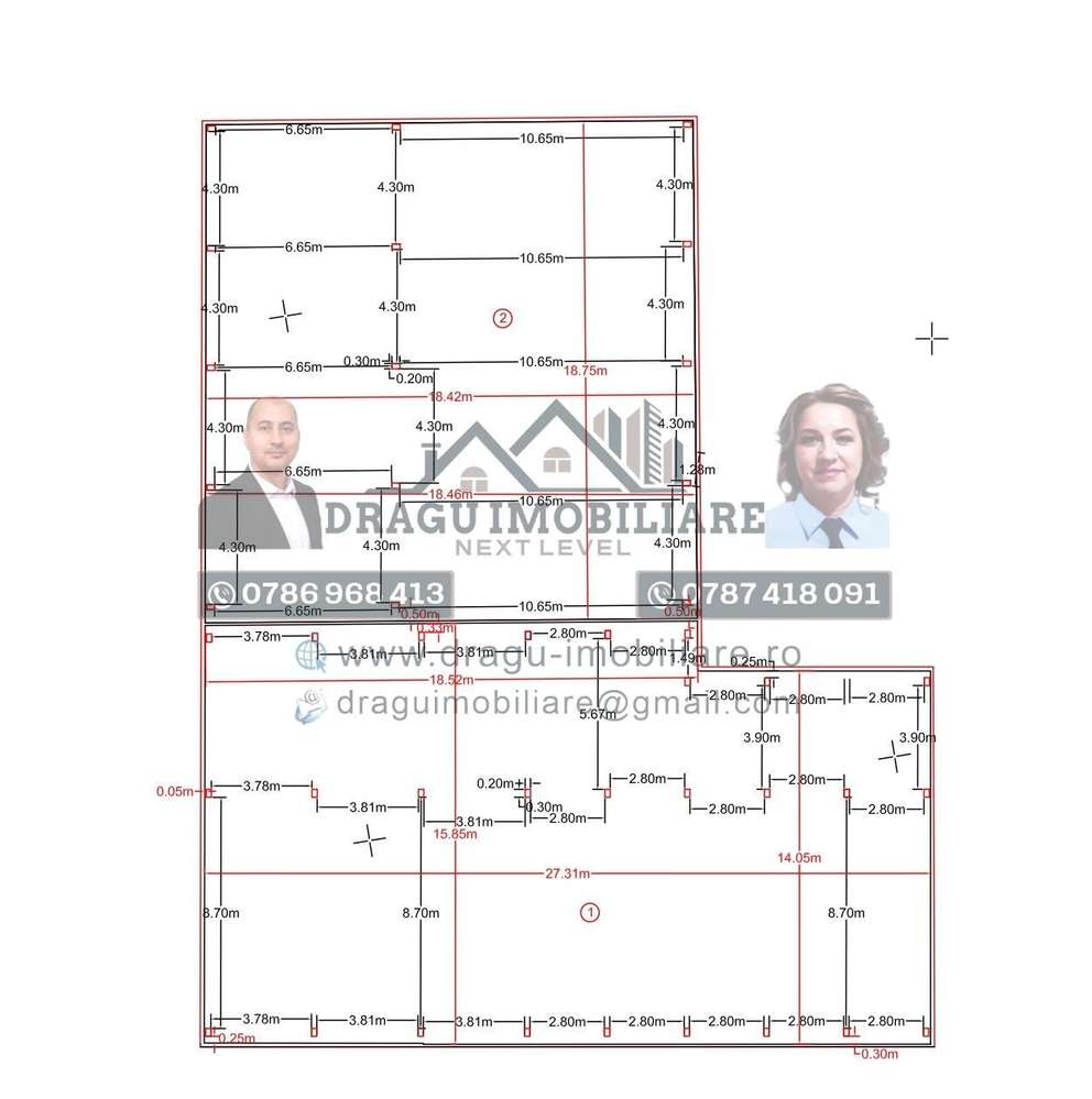 Structură metalică tip showroom/service – Tecuci – demontabilă-3