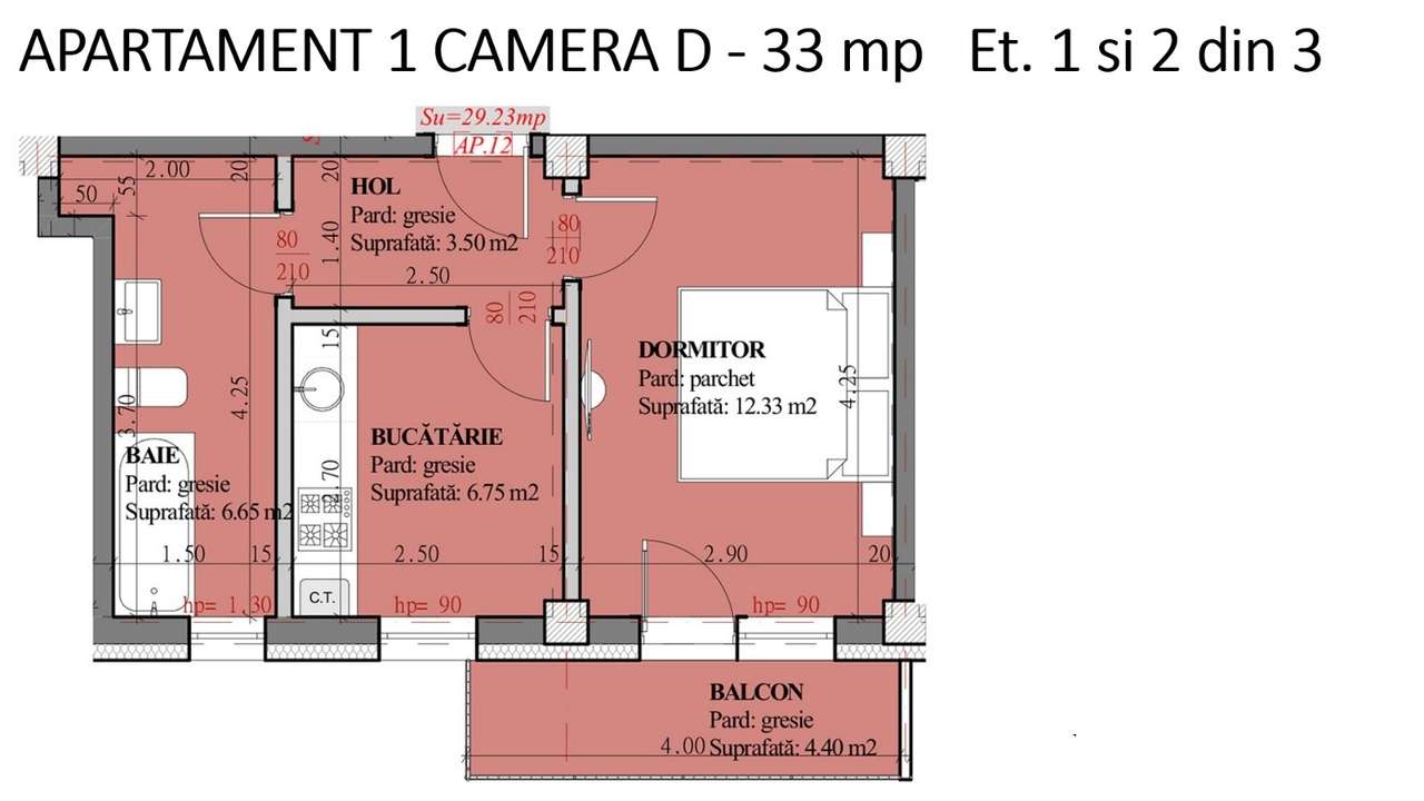 Apartament cu 1 camera 34mp 48800E Lunca Cetatuii Predare aprilie 2026-0
