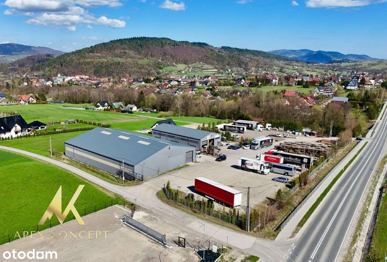 Hala magazynowo - produkcyjna przy DK 28, gm. Tymbark (k.Limanowej) - Pełny obrazek: 1/7