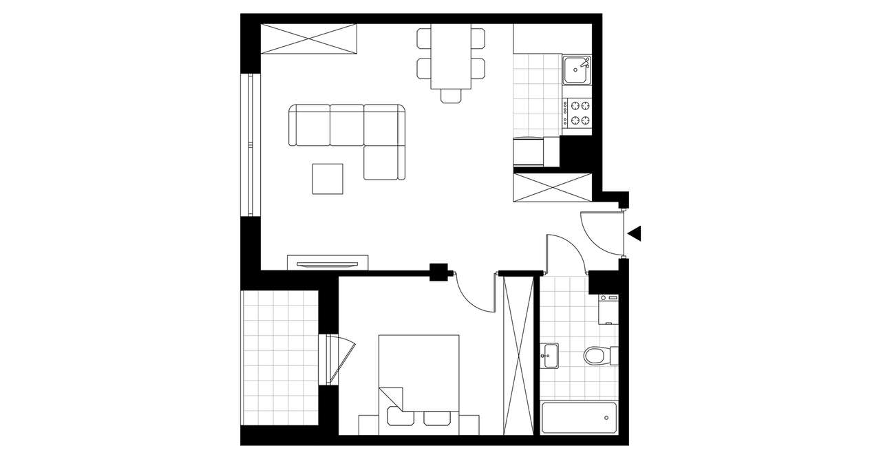Moderato I​I​I | mieszkanie 2-pok. | C5 - Pełny obrazek: 4/9
